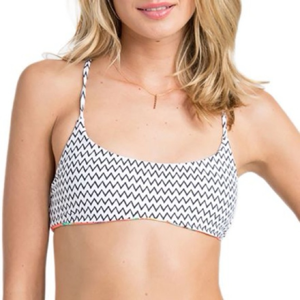 Billabong Desert Ties Halter Reversible Crossback Bikini Top